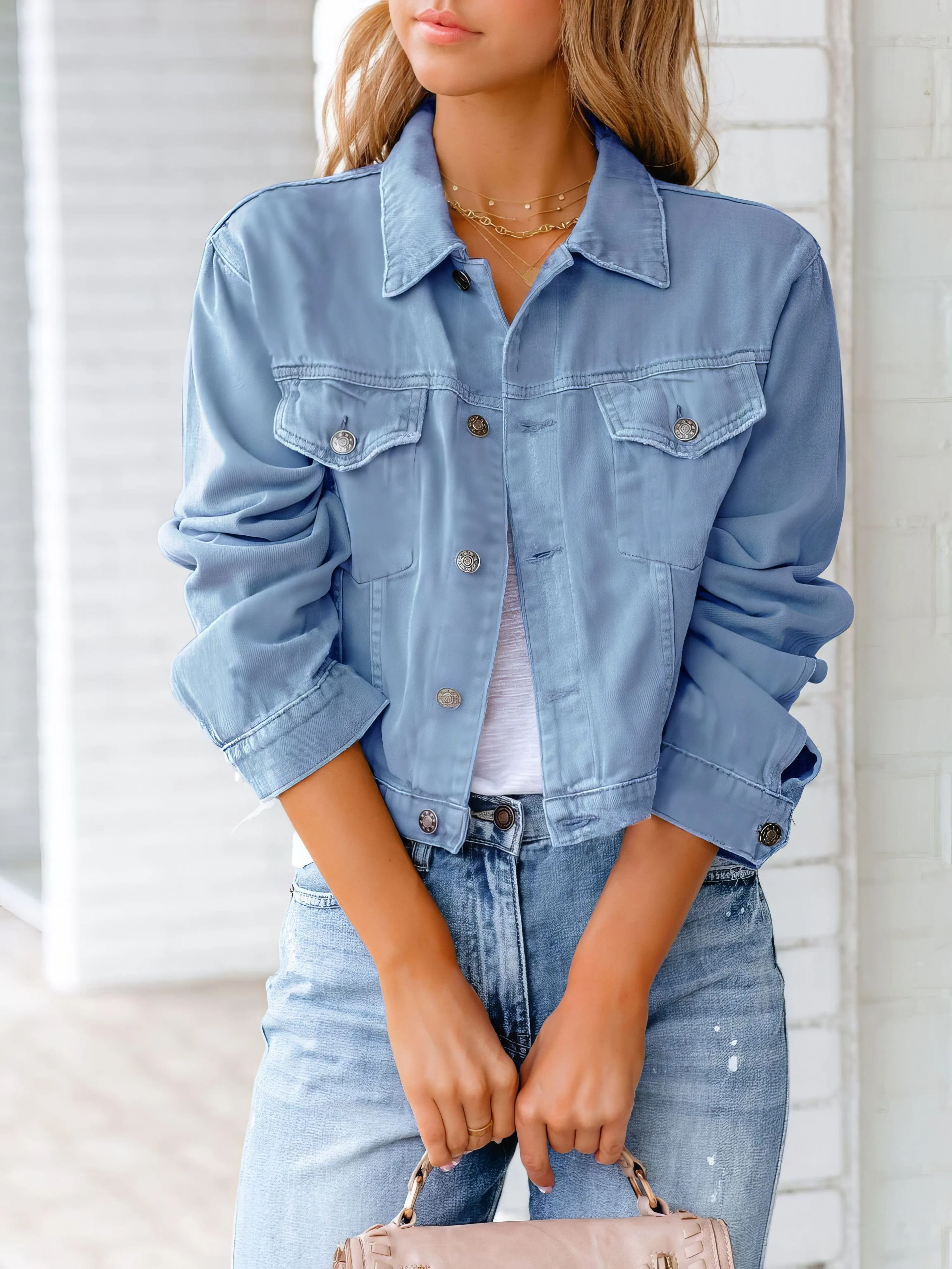 Button-Down Denim Jacket
