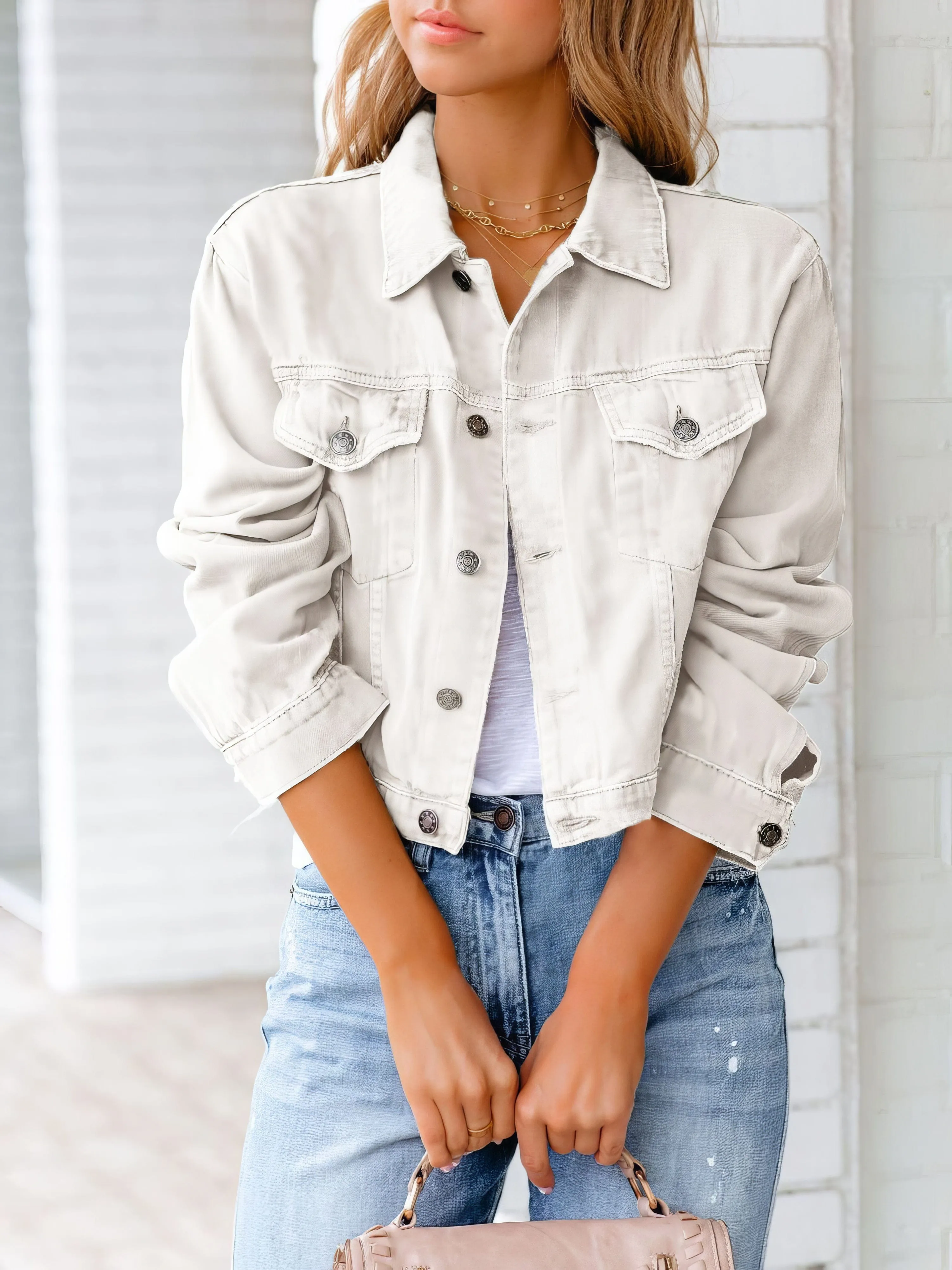 Button-Down Denim Jacket