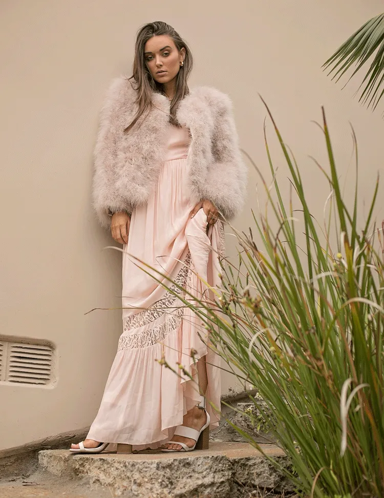 California - Limited Edition Pearl Collection Jacket in Blush