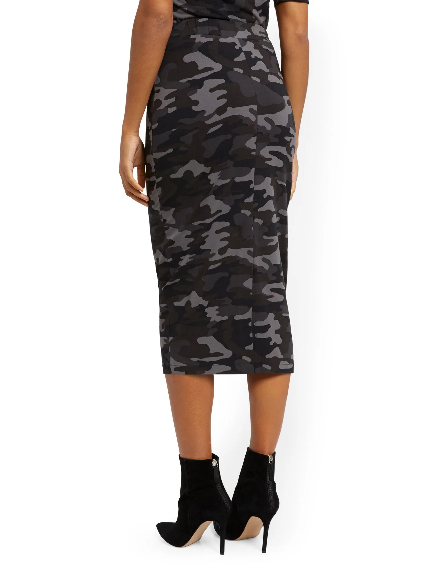 Camo-Print Midi Skirt - Everyday Collection