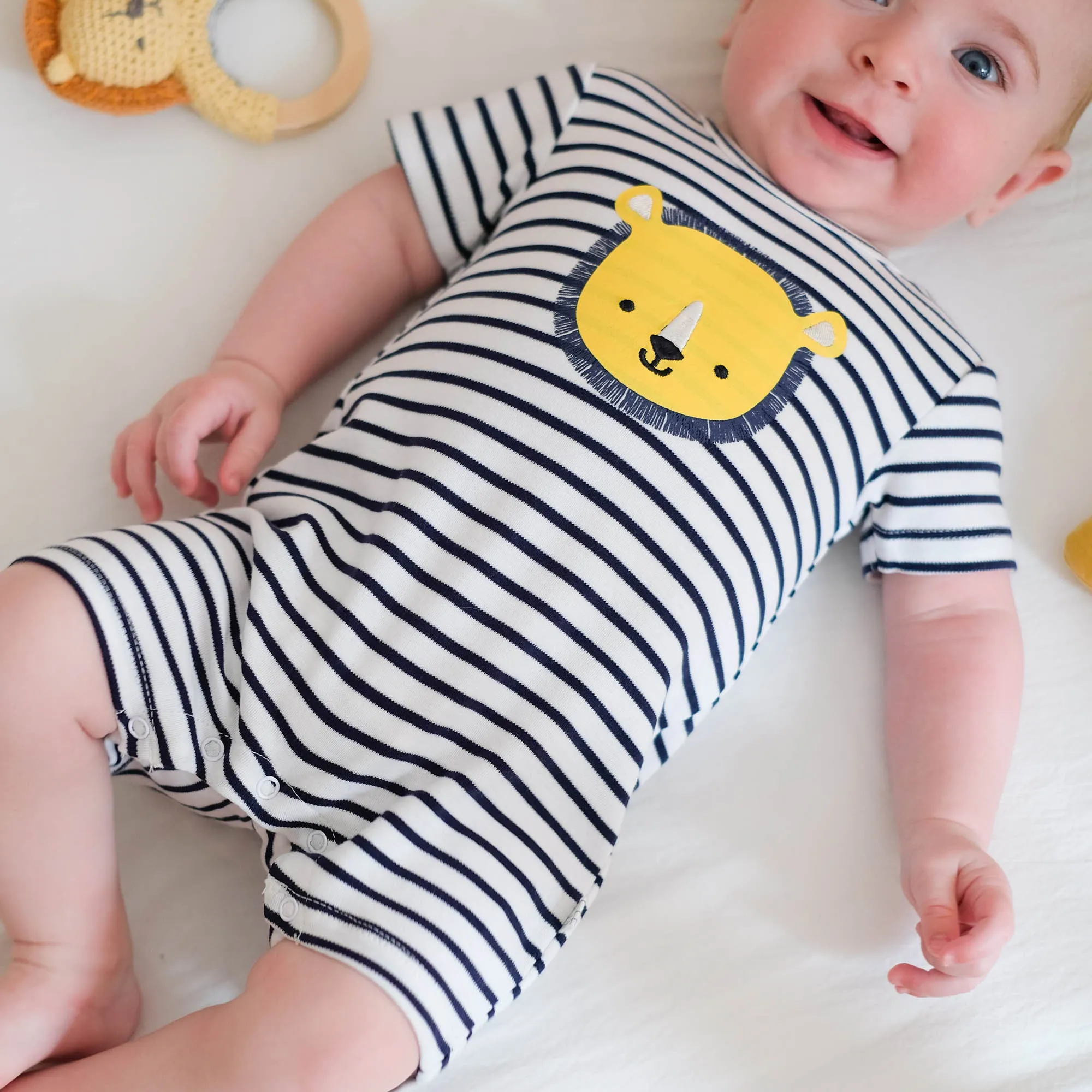 Carrément Beau Lion - Short sleeve romper