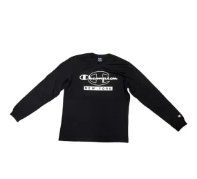 Champion maglietta manica lunga da bambino Long Sleeve 216607 CHA KK001 NBK nero