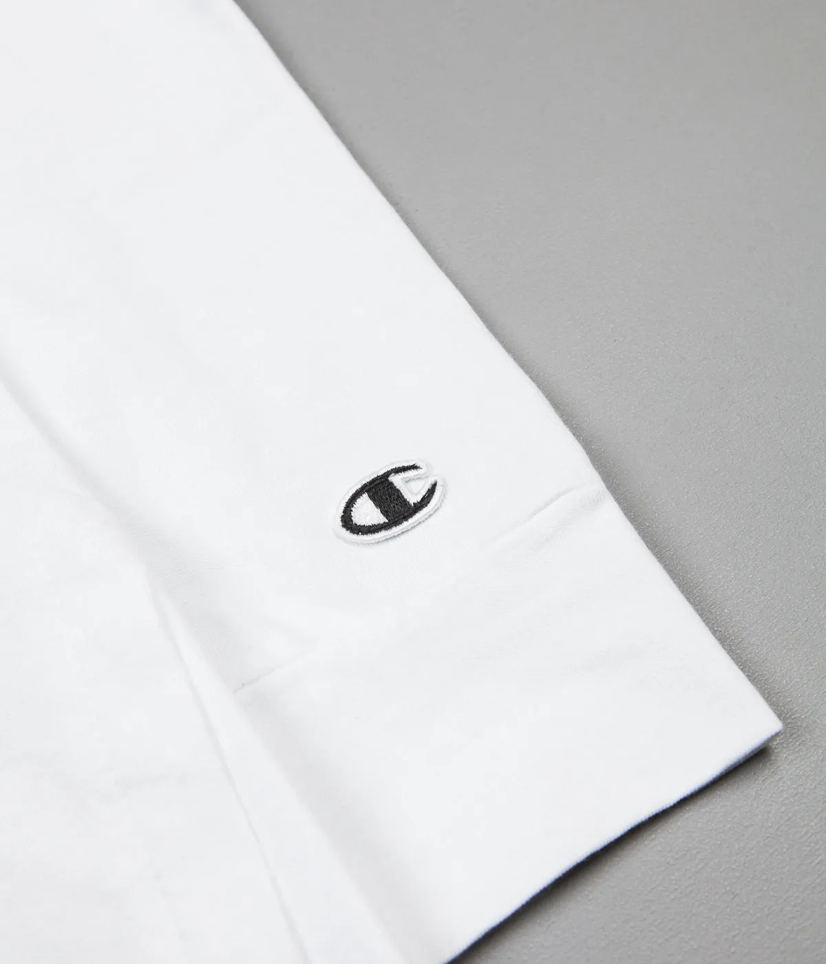 Champion x Wood Wood Rodney Long Sleeve T-Shirt - White