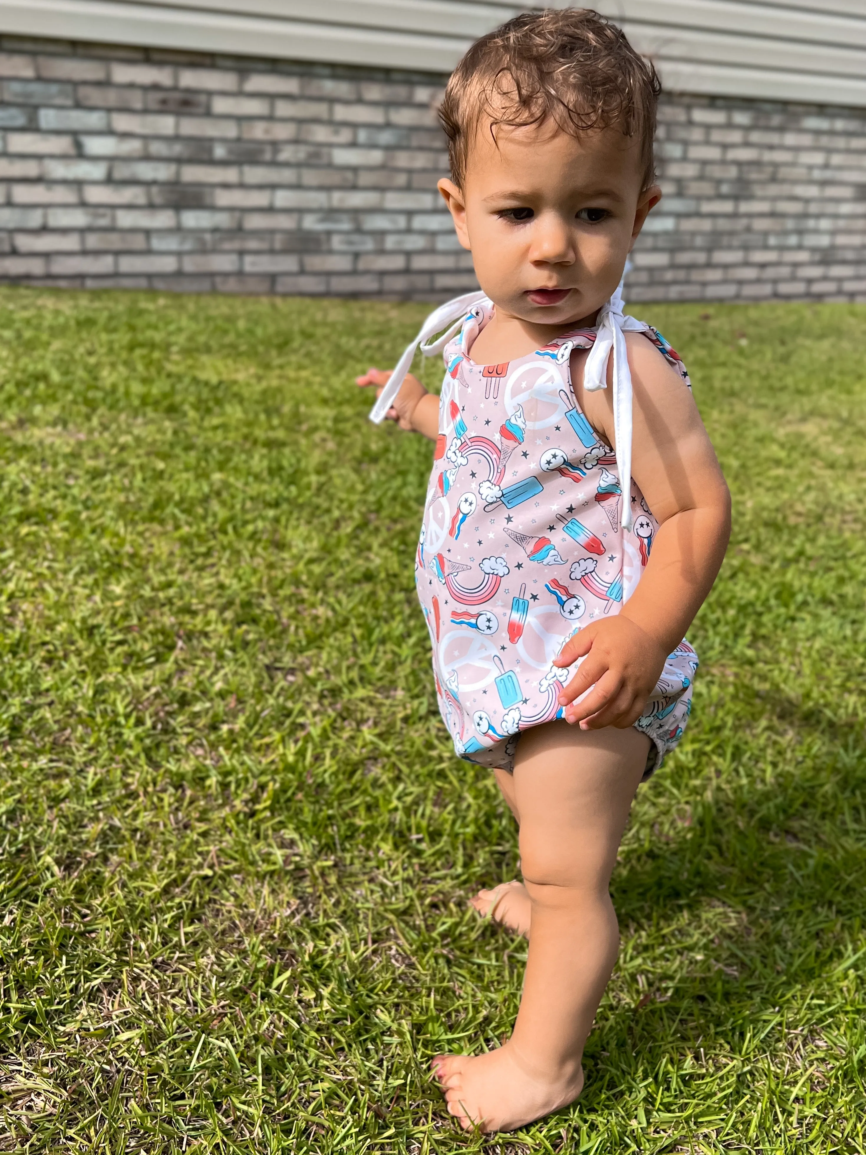 Child Azalea Romper and Dress Digital Sewing Pattern Sizes NB-5T
