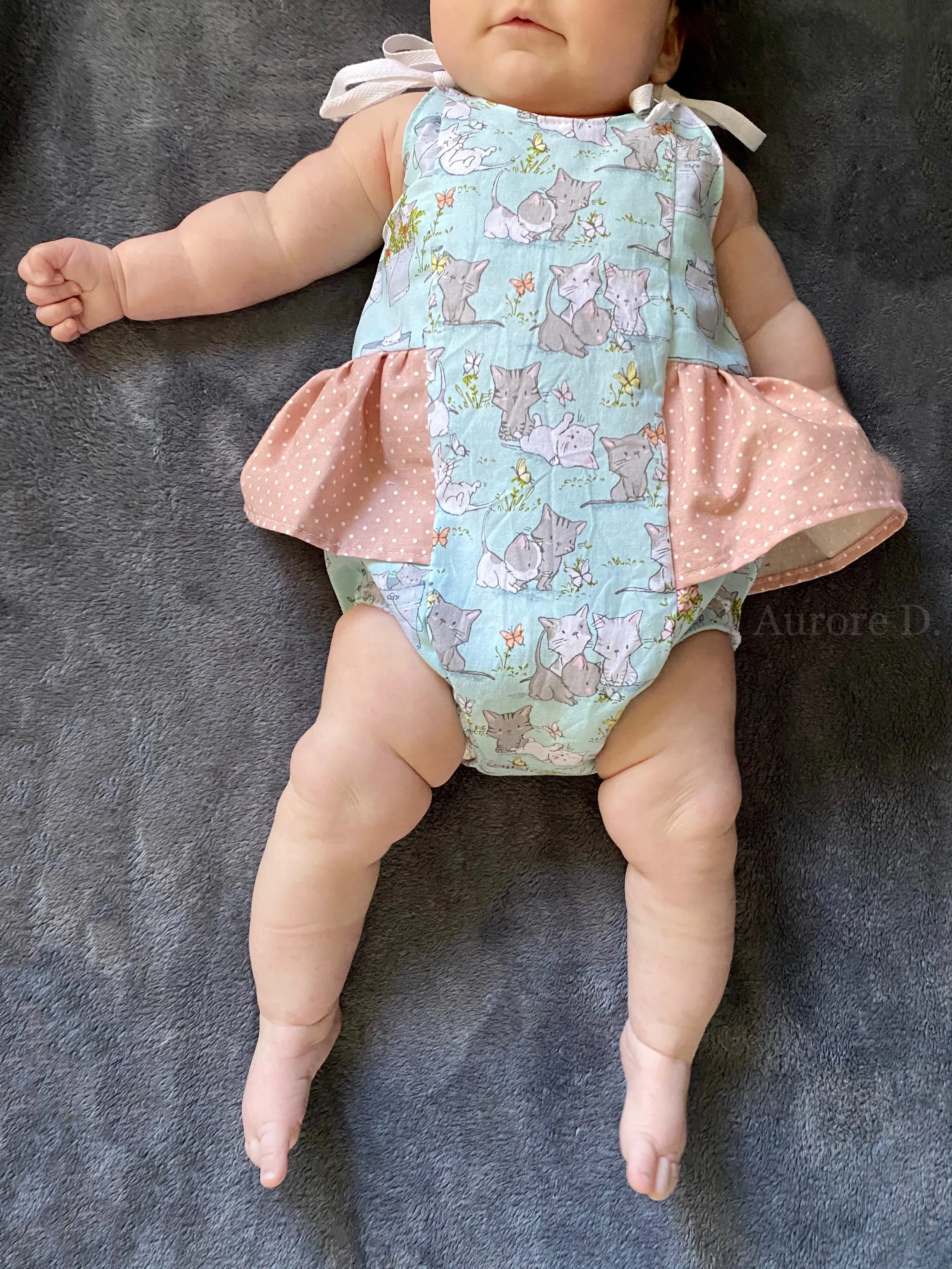 Child Azalea Romper and Dress Digital Sewing Pattern Sizes NB-5T