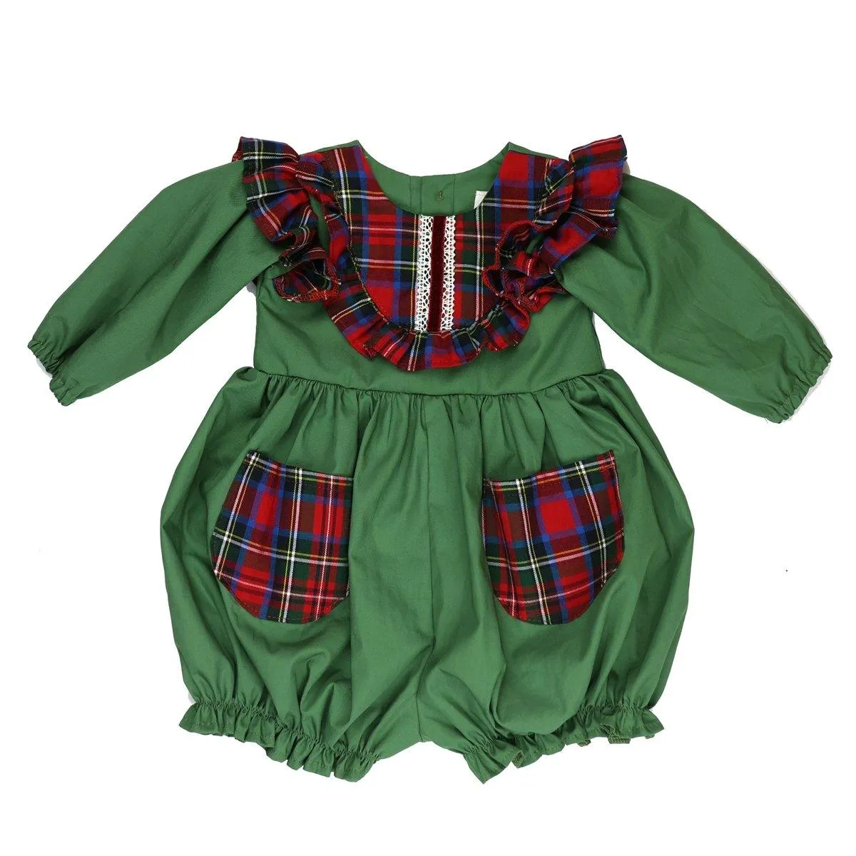 Christmas Carol Infant Toddler Girls Bubble Romper
