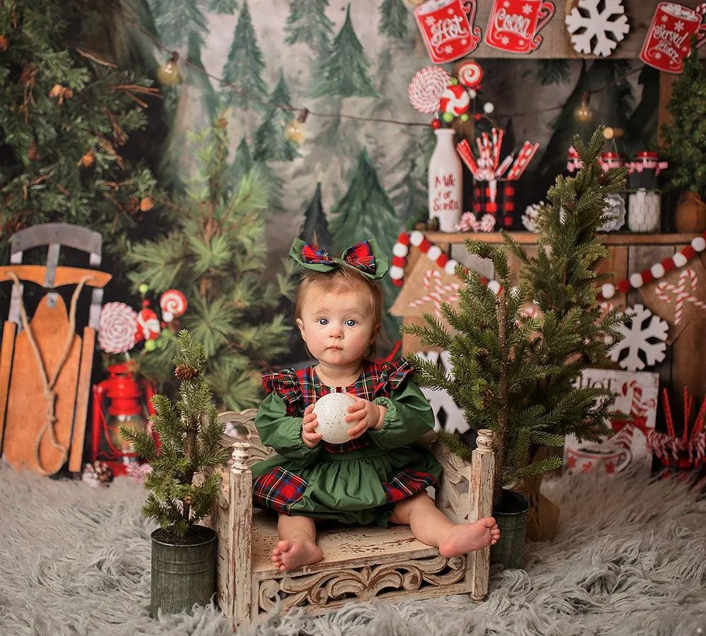 Christmas Carol Infant Toddler Girls Bubble Romper