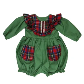 Christmas Carol Infant Toddler Girls Bubble Romper