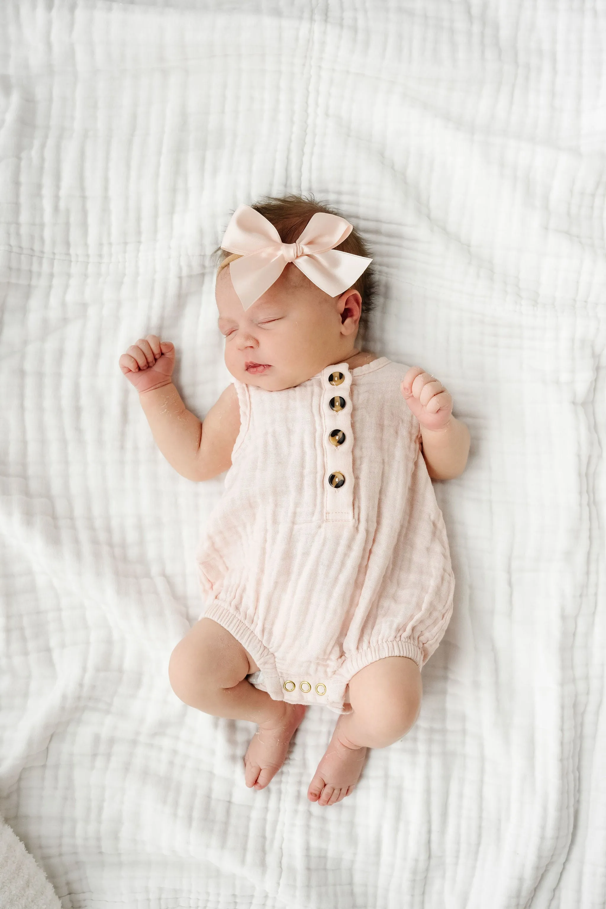Cloud Muslin™ Bubble Romper - Blush