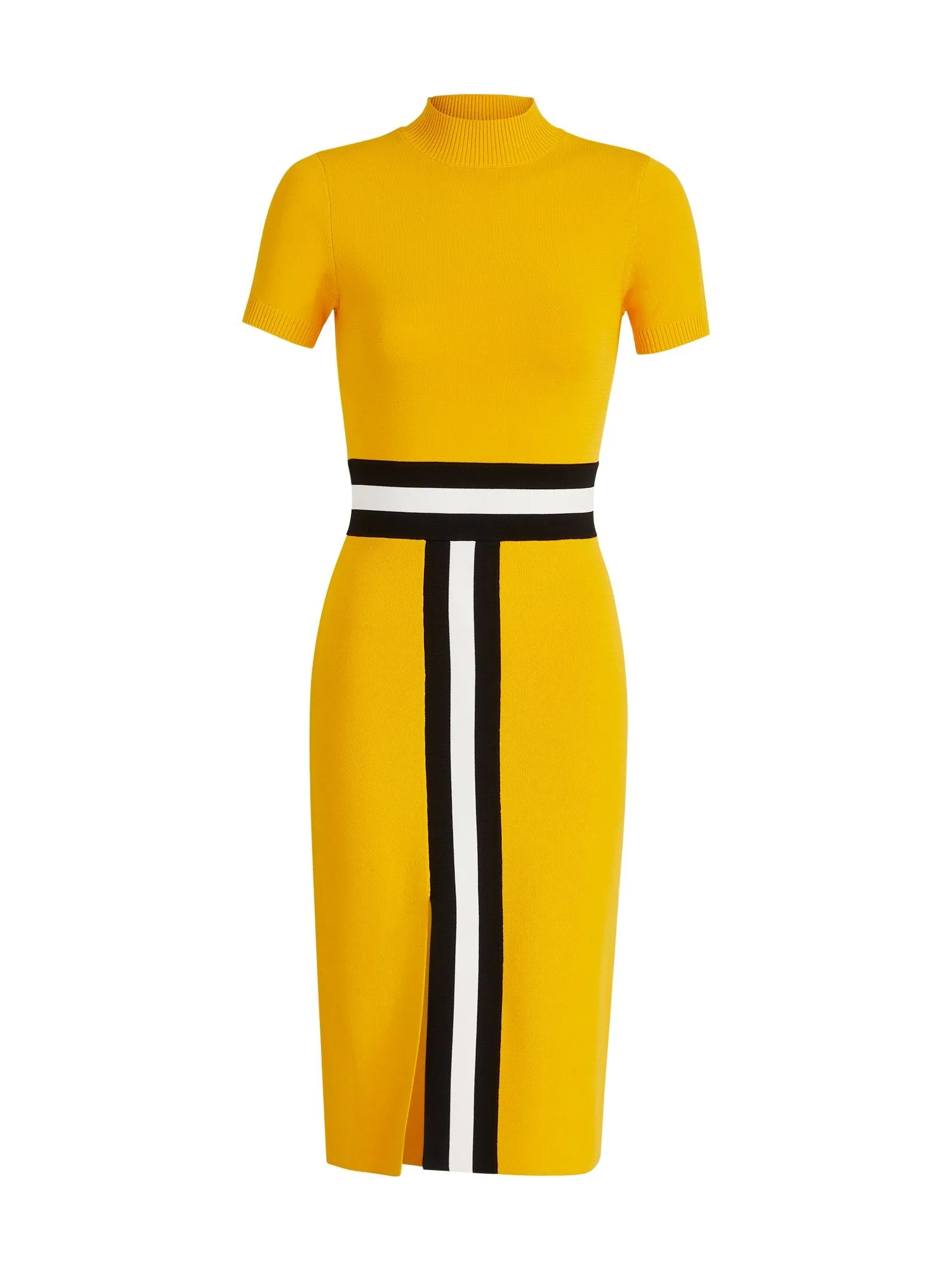 Colorblock Mockneck Sweater Dress - The NY&C Legacy Collection
