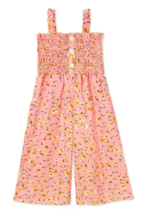 Coral Floral Romper