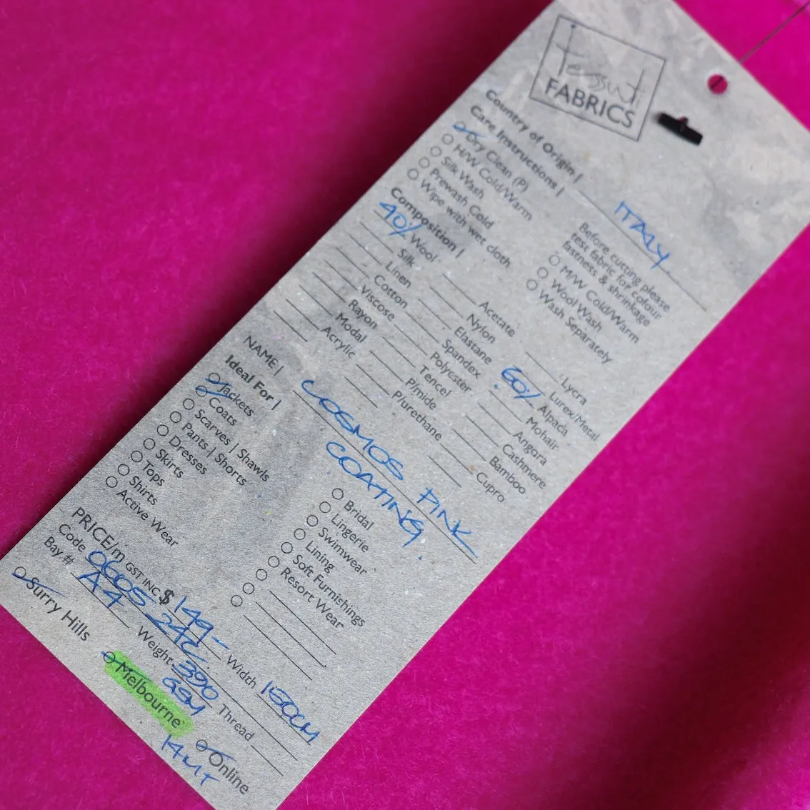 Cosmos Pink Coating