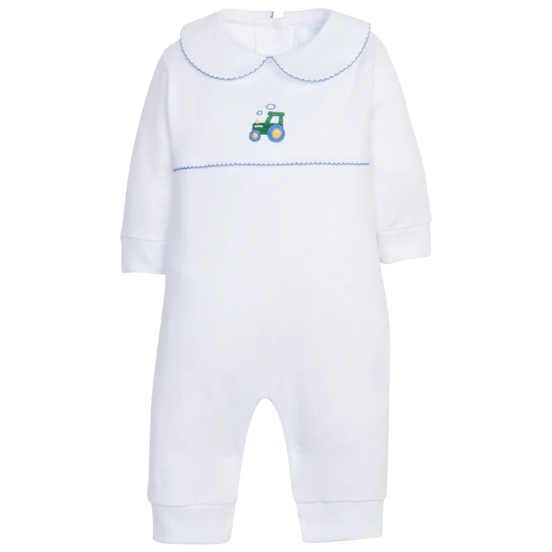 Crochet Playsuit - Tractor