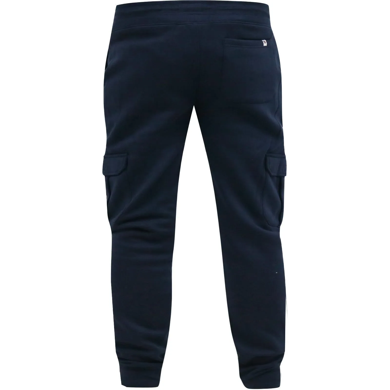 D555 Mens Tilden Big Tall Cargo Pocket Joggers - Navy - 3XL