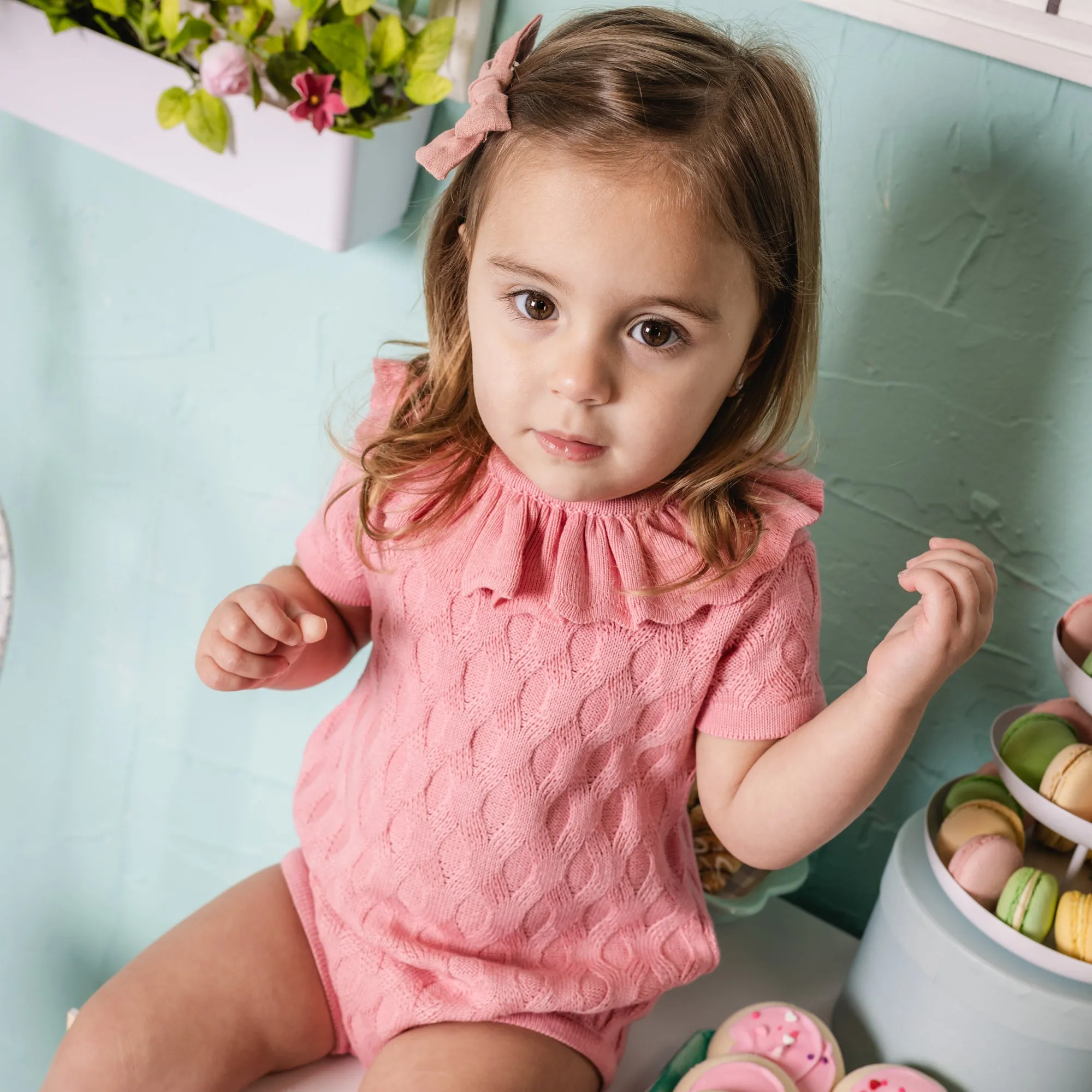 Danit Romper ~ Coral