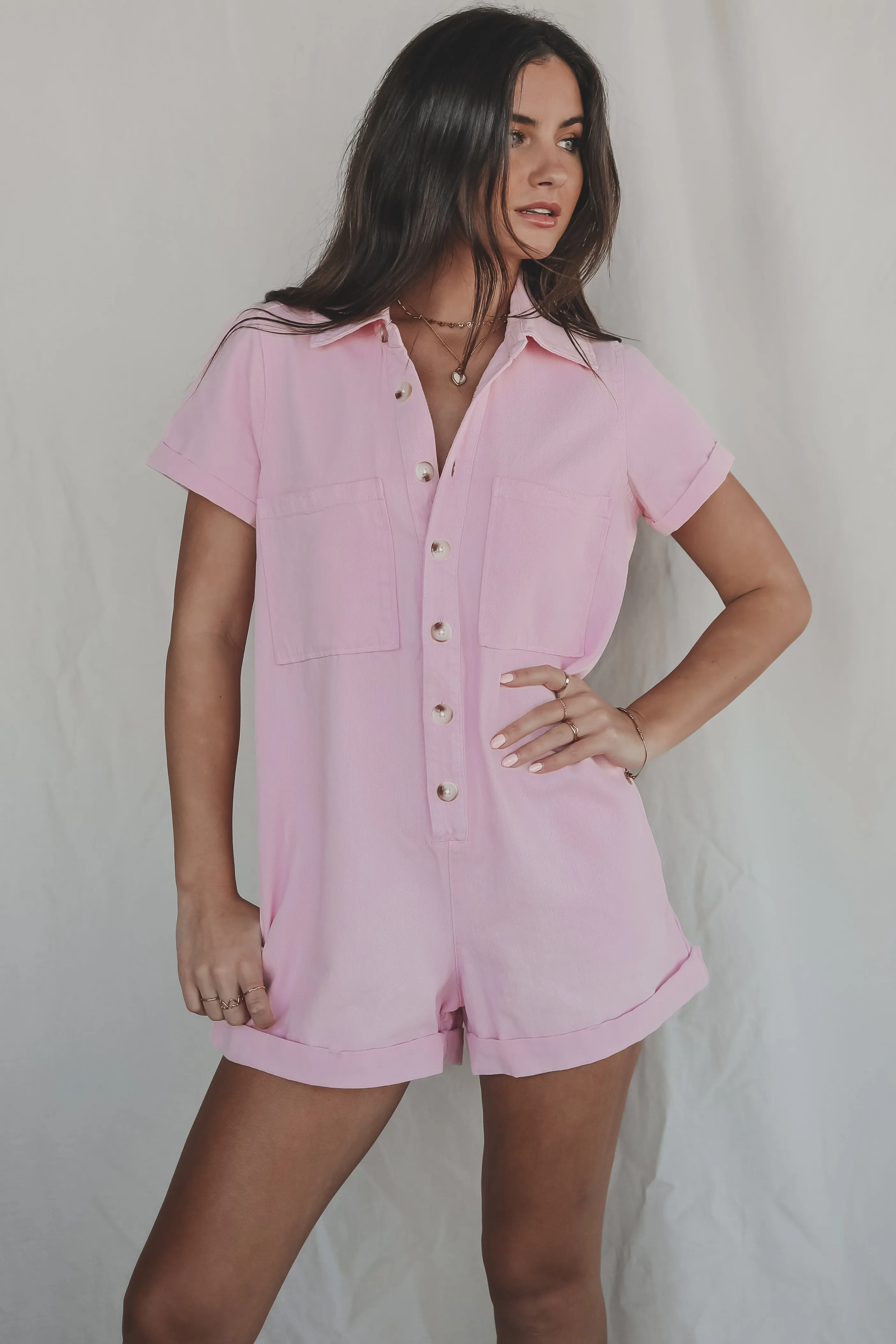 DEAL SHOW ME YOUR MUMU Candy Pink Range Romper