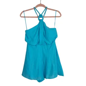 DO BE Aqua Nadine Halter Romper NWT- Size S