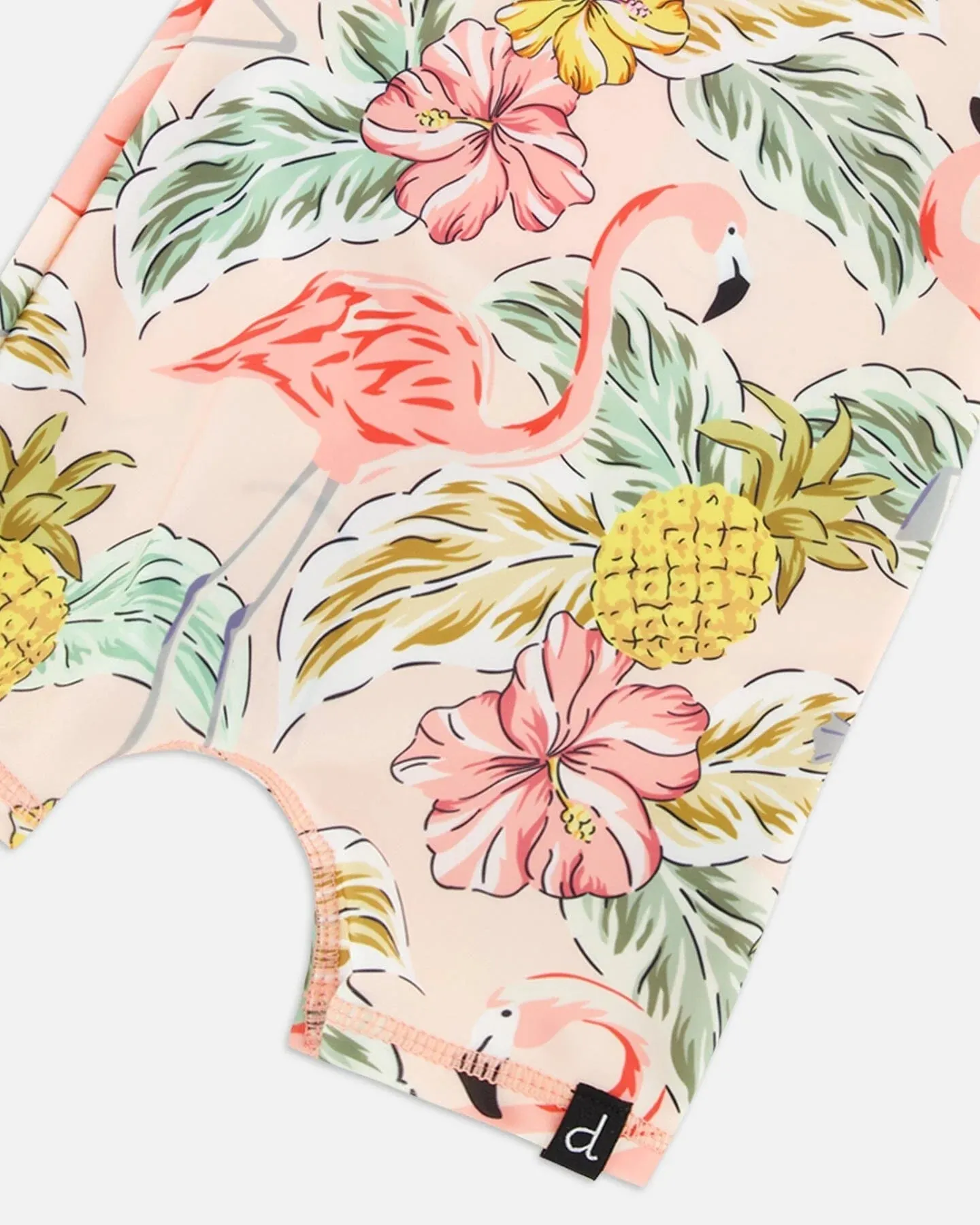 DPD One Piece Flamingo Long Sleeve Swimsuit