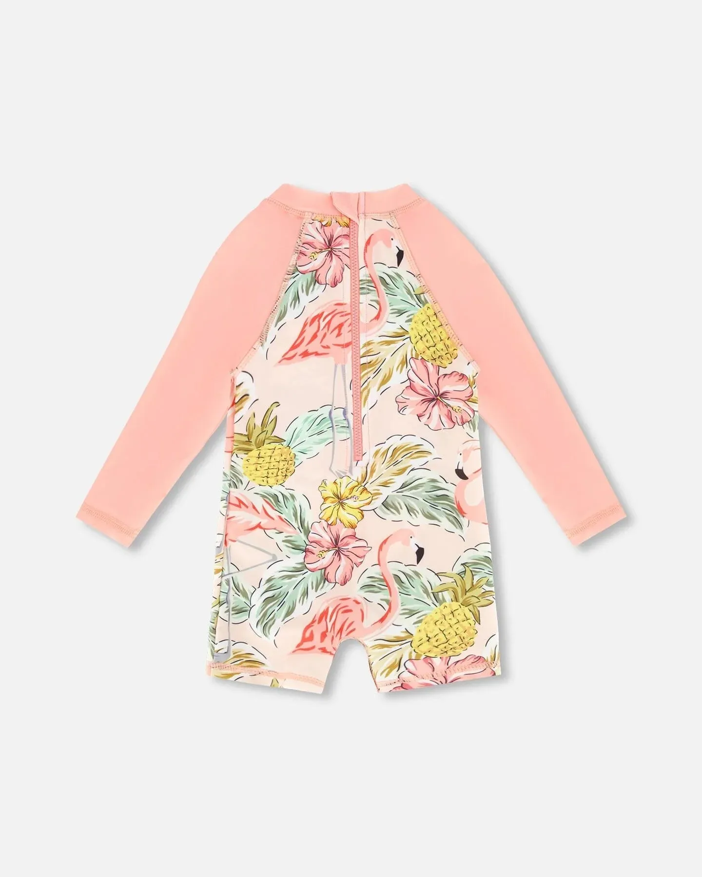 DPD One Piece Flamingo Long Sleeve Swimsuit