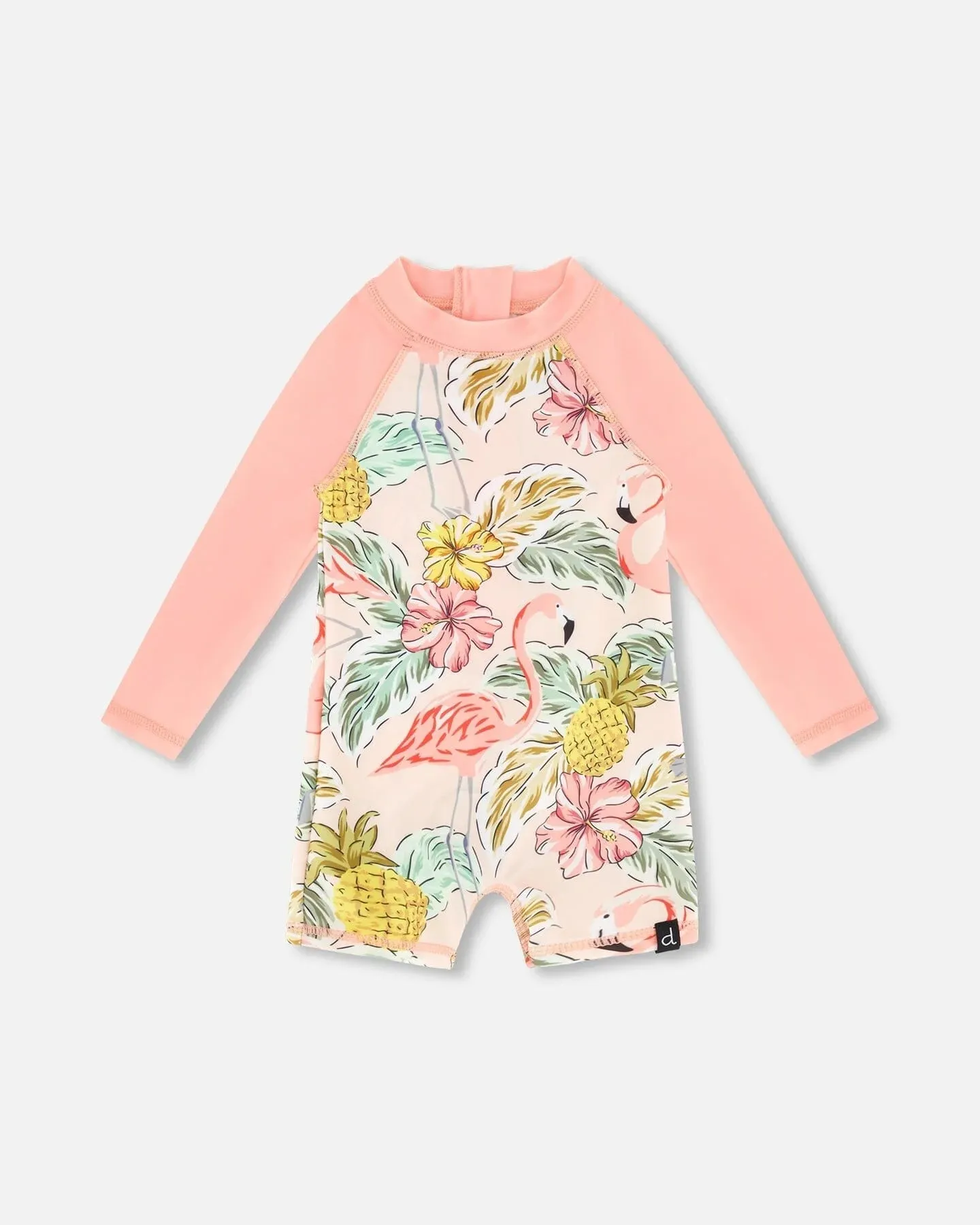 DPD One Piece Flamingo Long Sleeve Swimsuit