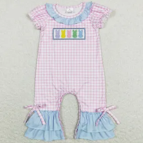 Easter Bunny Embroidery Baby Girls Rompers SR0689