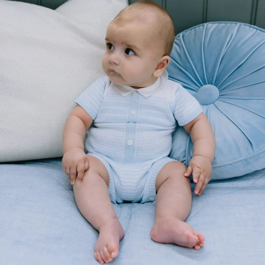 Emile et Rose - Baby Boys knit stripe all in one, Fabian