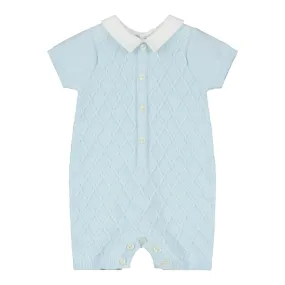 Emile et Rose - Baby Boys pale blue knit  all in one, Flynn