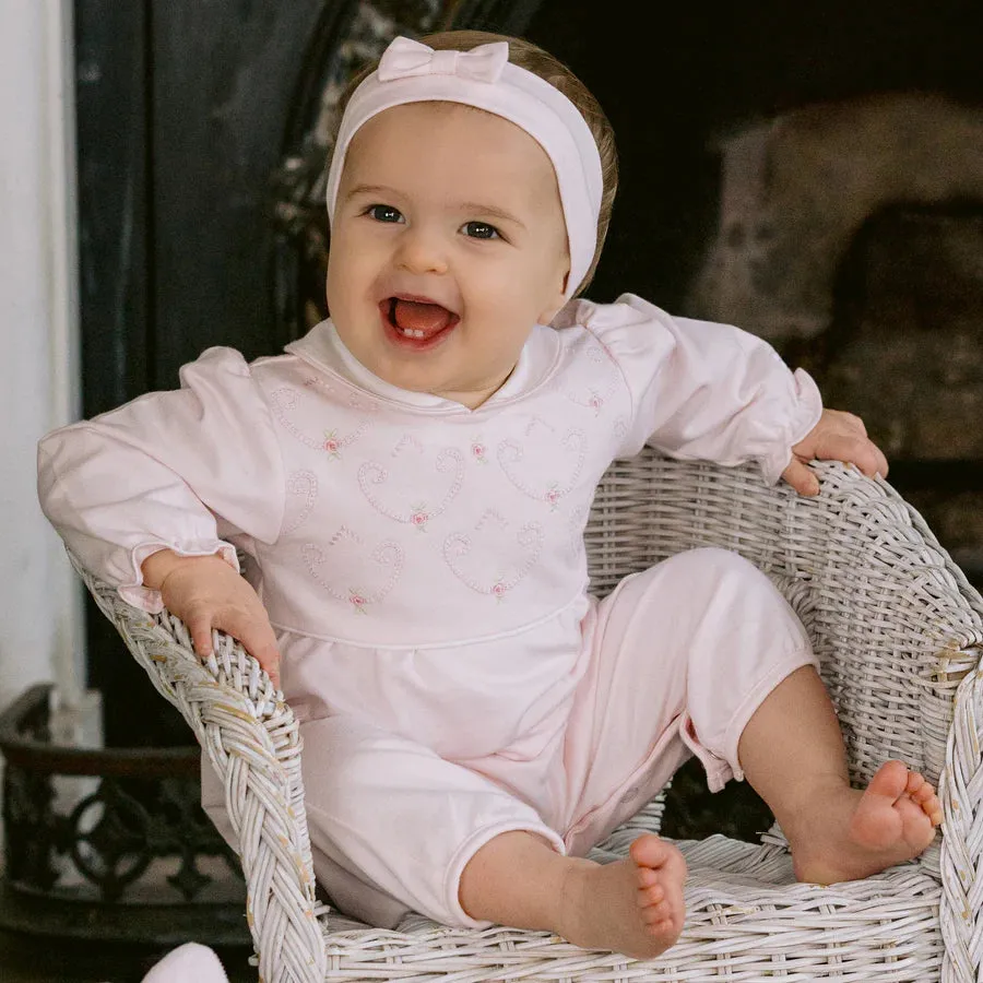 Emile et Rose - Romper and hat set, soft pink