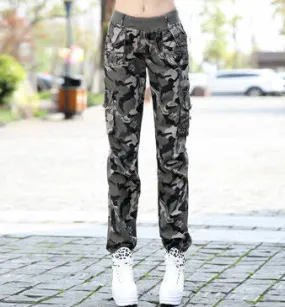 Female Summer Camouflage Cargo Pants