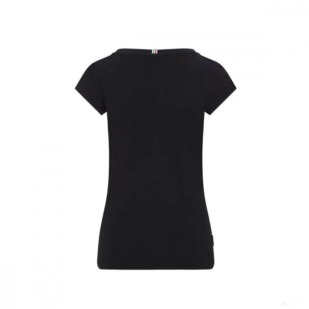 Ferrari Womens T-shirt, Shield, Black, 2020