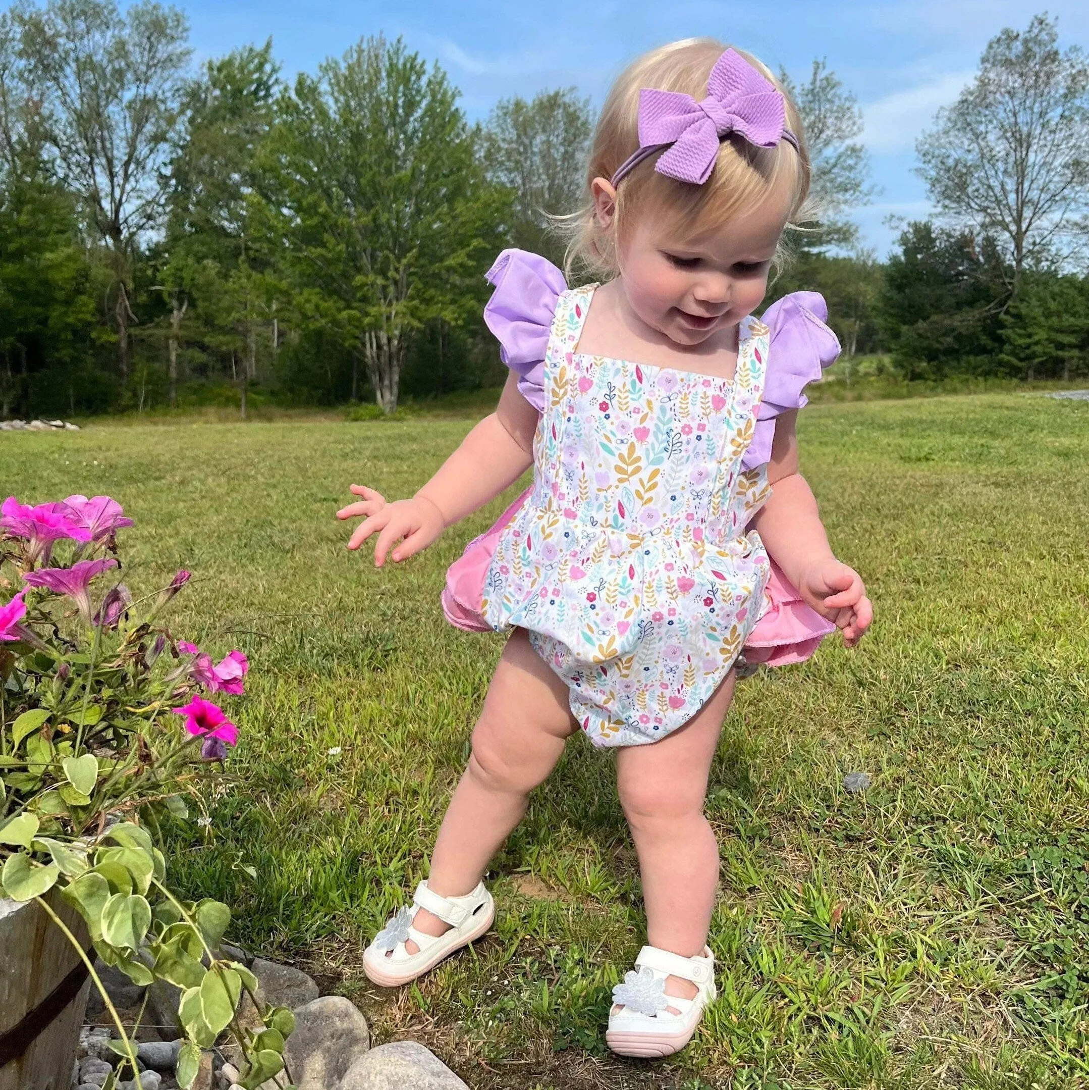 Floral Vine Romper