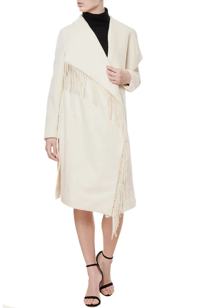 Fringe Wool Coat
