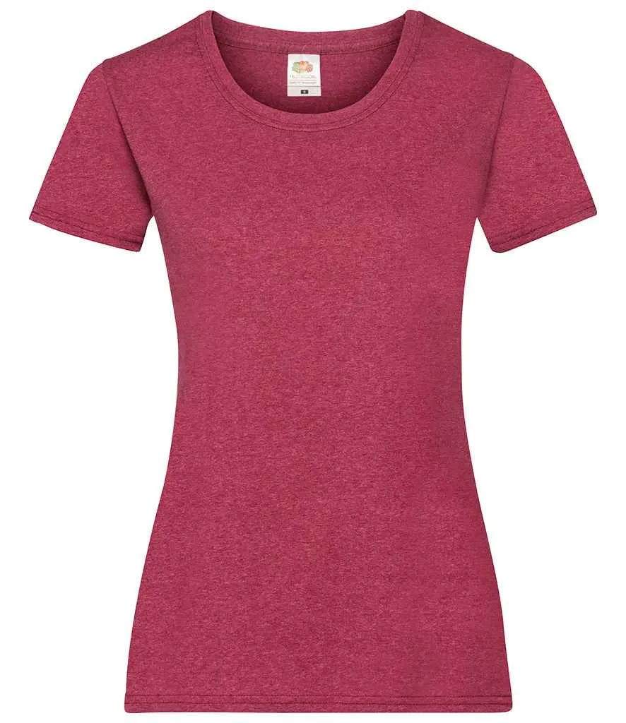 Fruit of the Loom Value T-Shirt (Ladies) - Bright Colours
