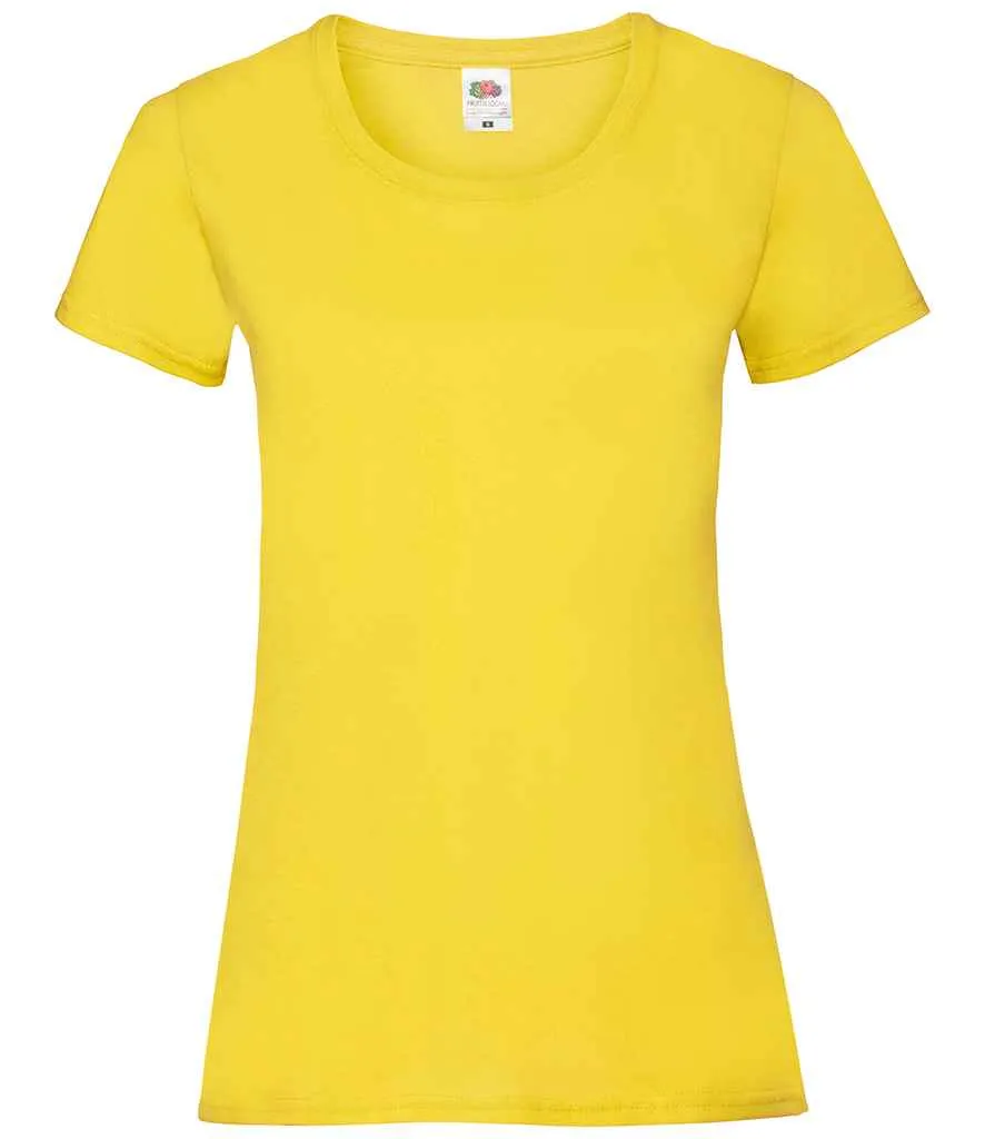 Fruit of the Loom Value T-Shirt (Ladies) - Bright Colours