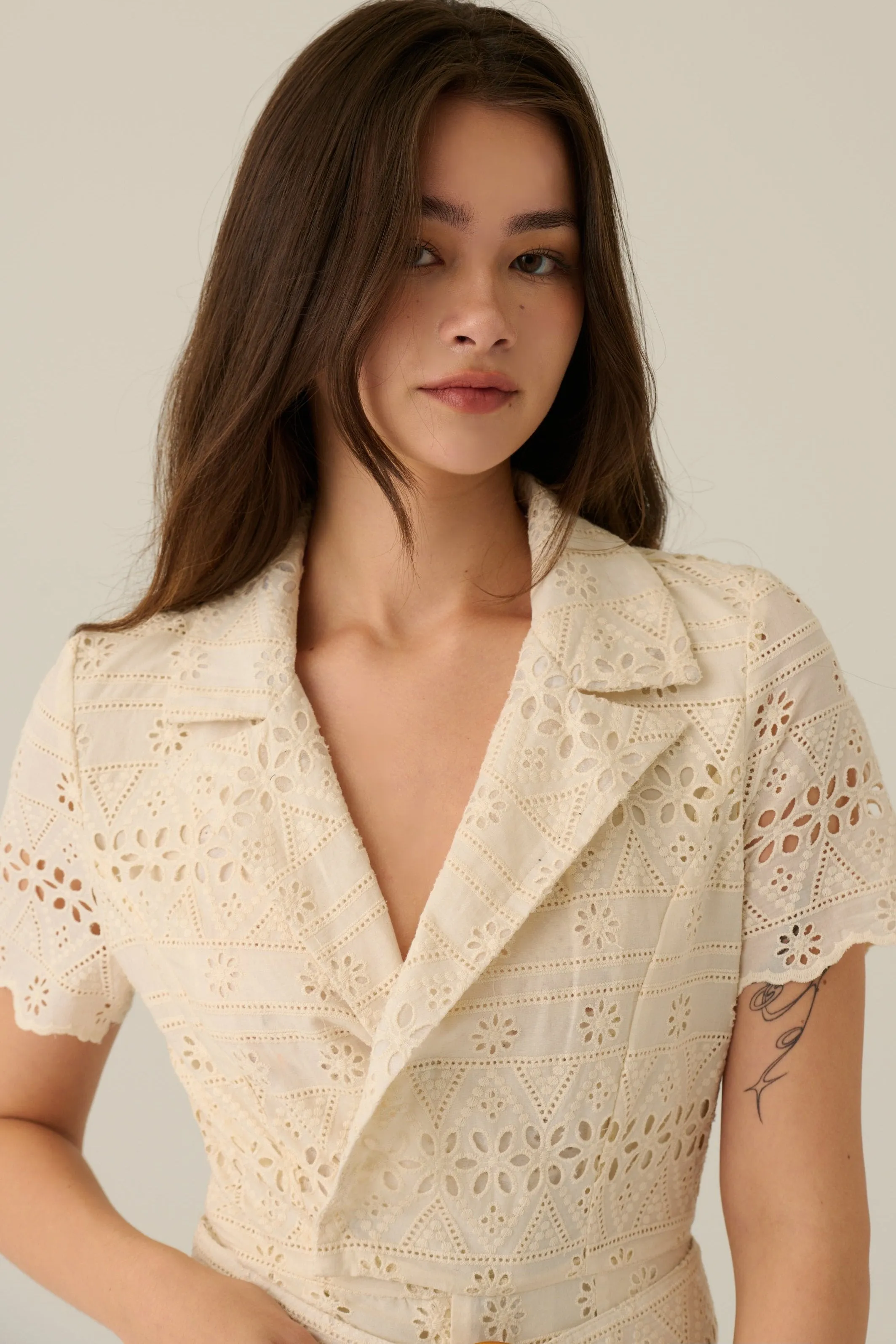Garden brunch playsuits with belt