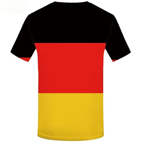 German Flag T shirts Men Colorful T-shirts 3d Punk Shirt Print Harajuku Tshirt Anime Short Sleeve Fashion Men Digital Slim