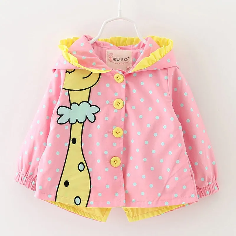 Giraffe Windbreaker Jacket, Size 6M - 3Yrs