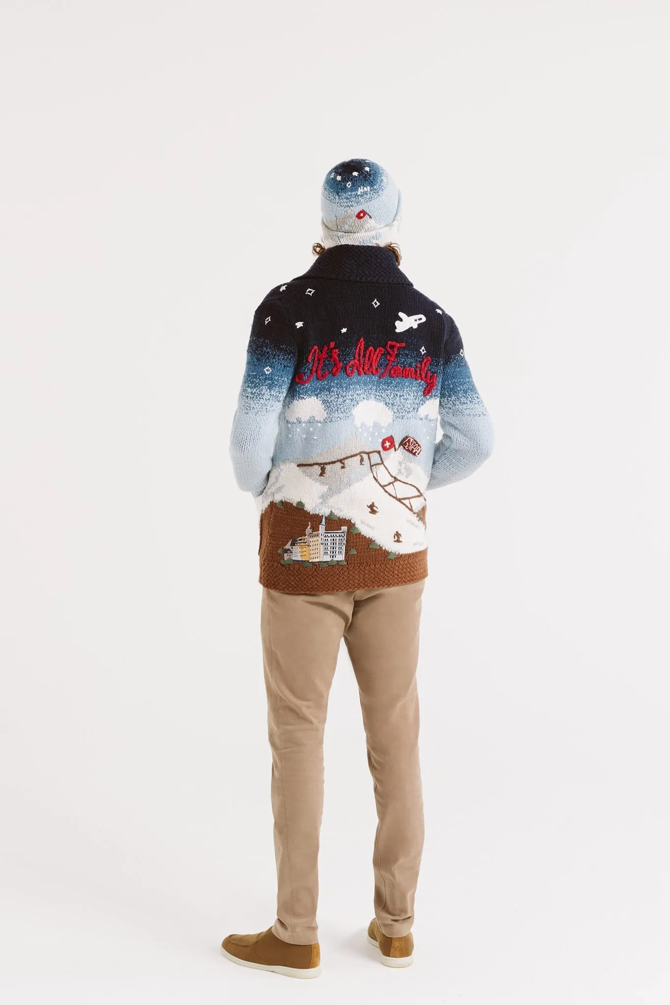 GSTAAD GUY - Alpine Blue cashmere/wool coat