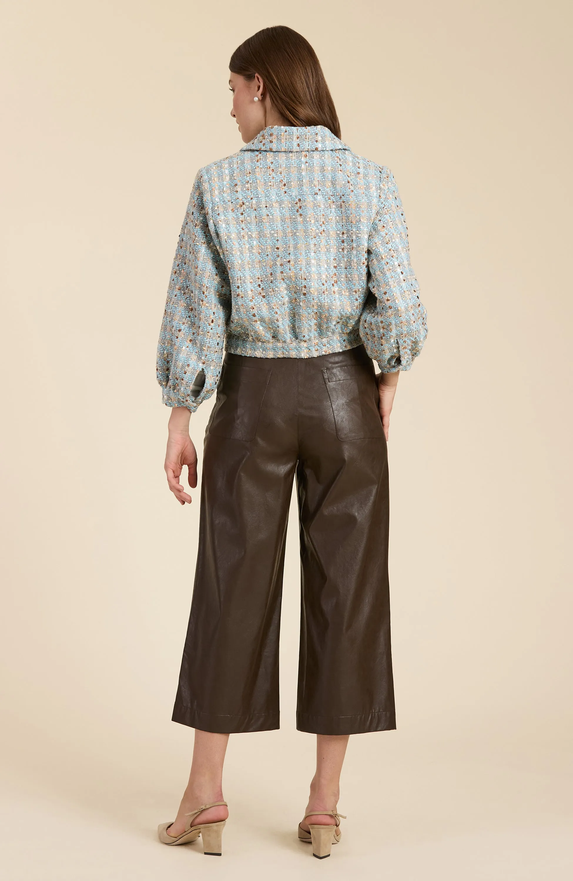 Harper Boucle Jacket - White Water