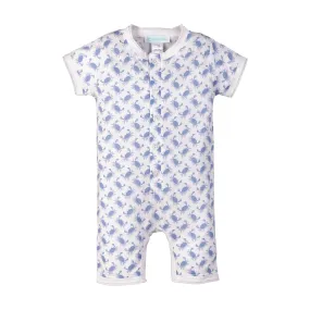 Henley Romper - Crab Crawl 100% Pima Cotton