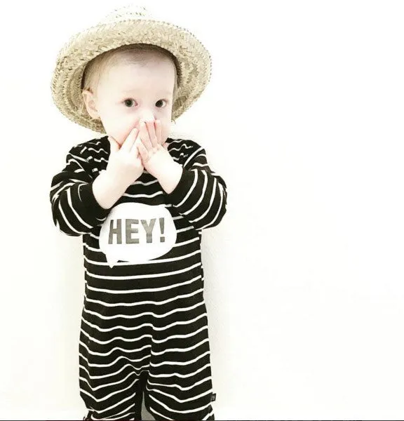 Hey Speech Bubble Set (Jumpsuit & Hat)