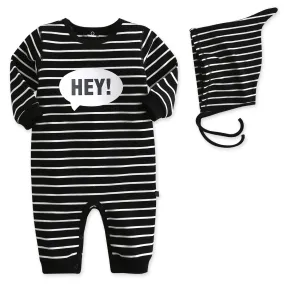 Hey Speech Bubble Set (Jumpsuit & Hat)