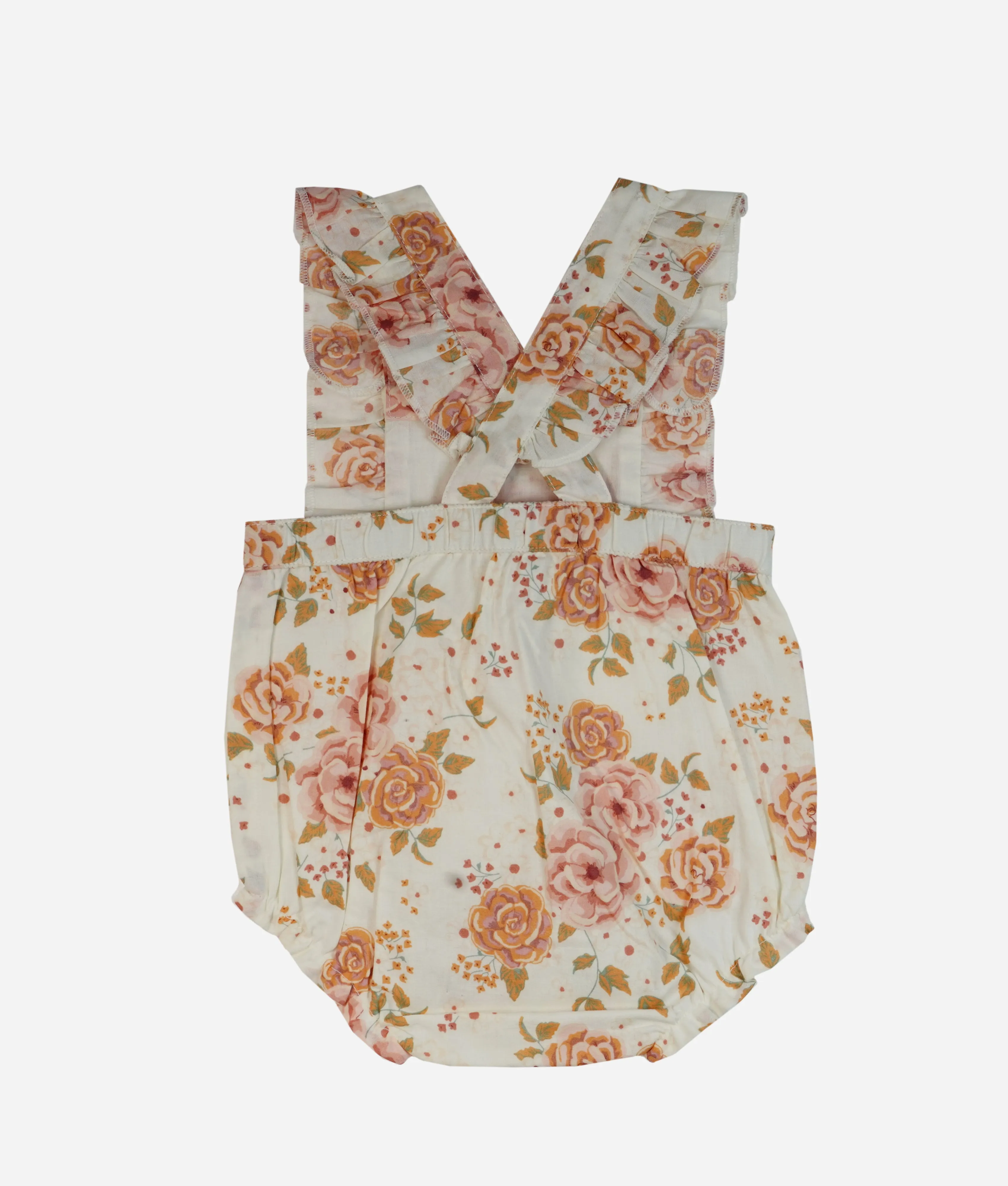 Ivory Rose Printed Baby Sun Suit Romper