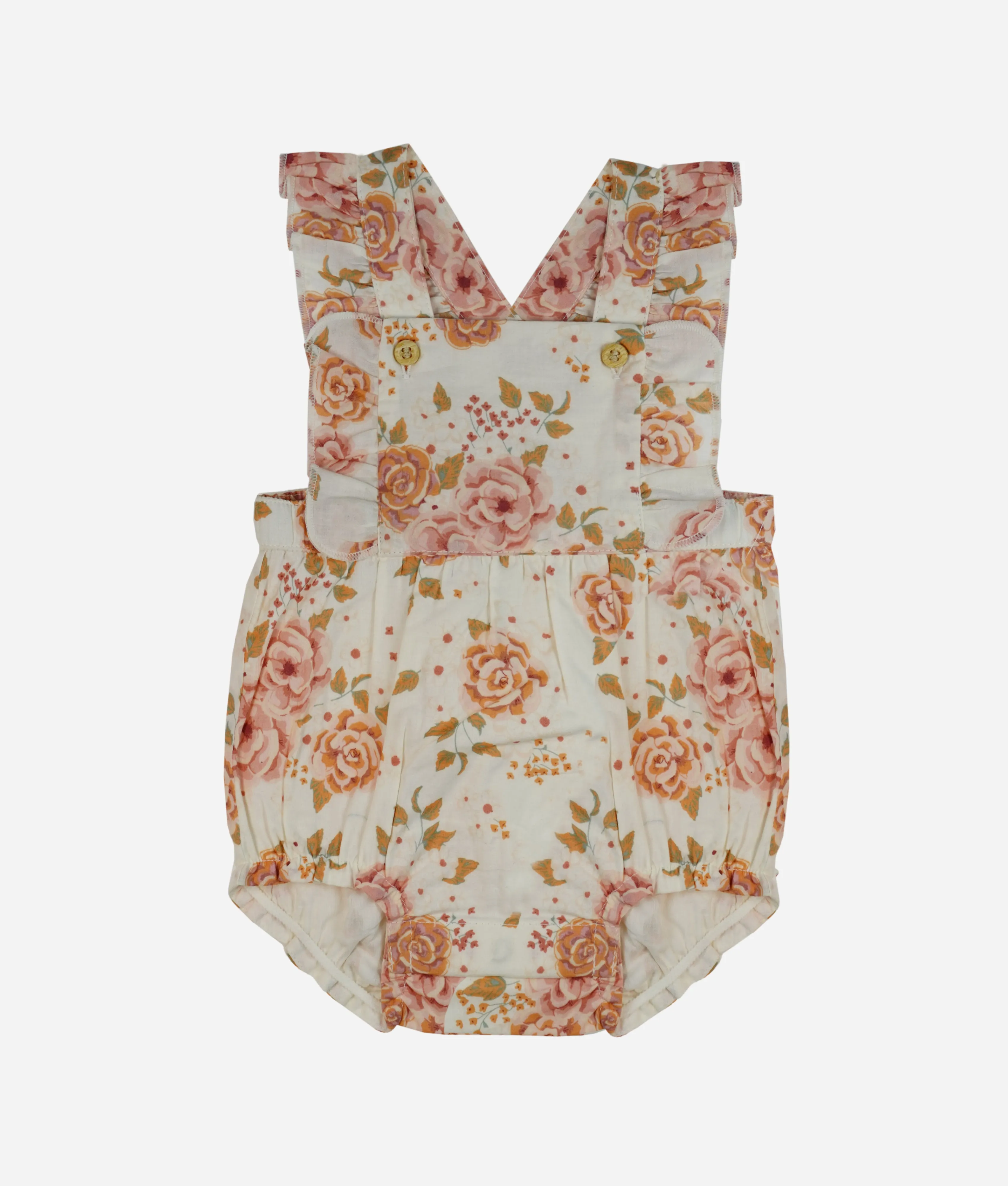 Ivory Rose Printed Baby Sun Suit Romper