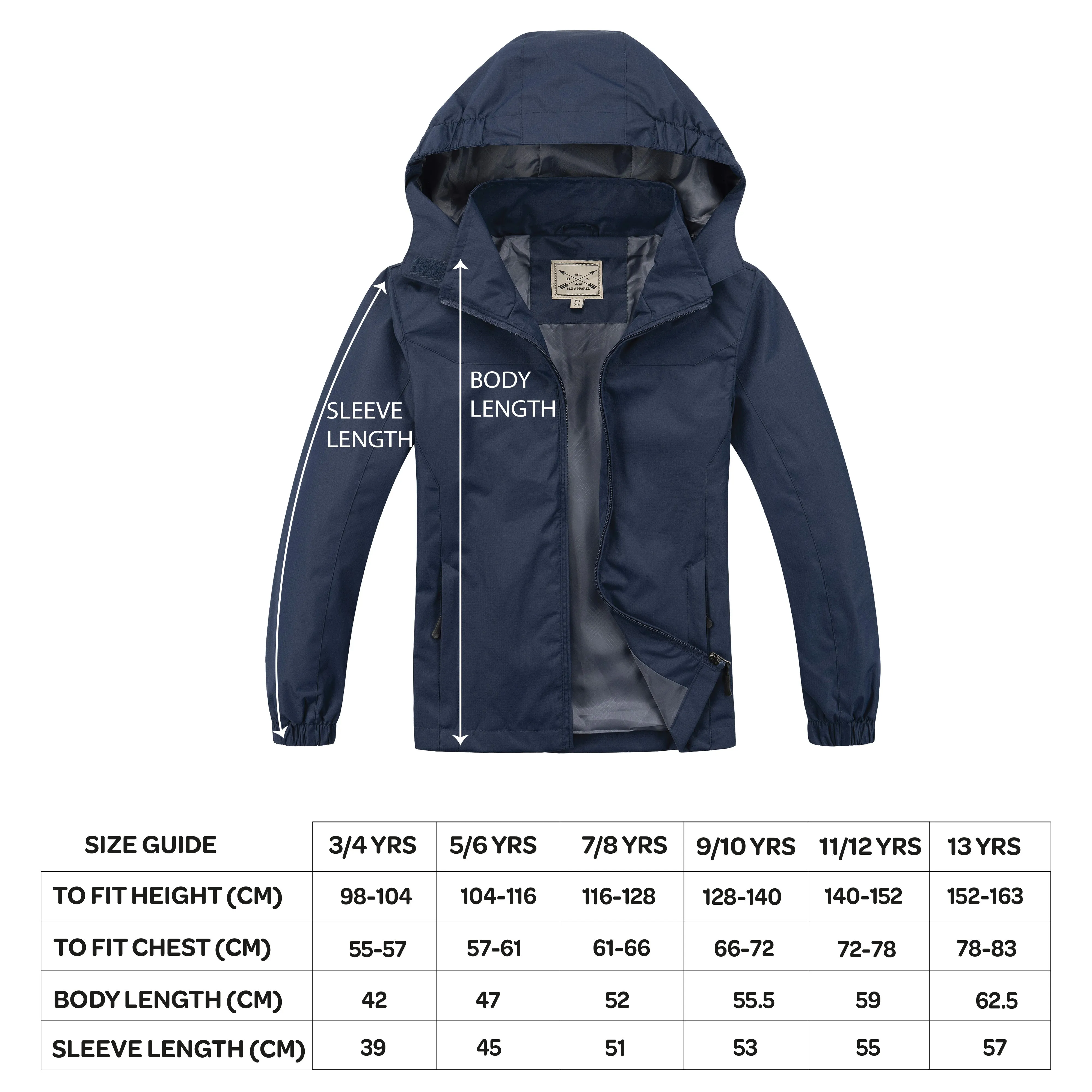 Kids Waterproof Rain Jacket - Pink