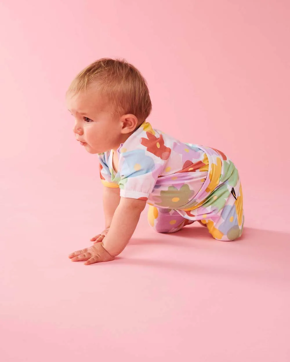 Kip & Co Paper Daisy Short Sleeve Romper