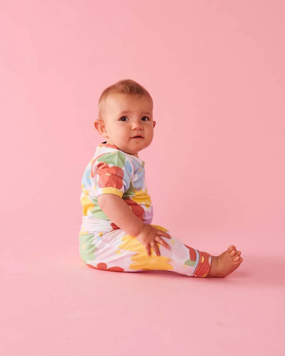 Kip & Co Paper Daisy Short Sleeve Romper