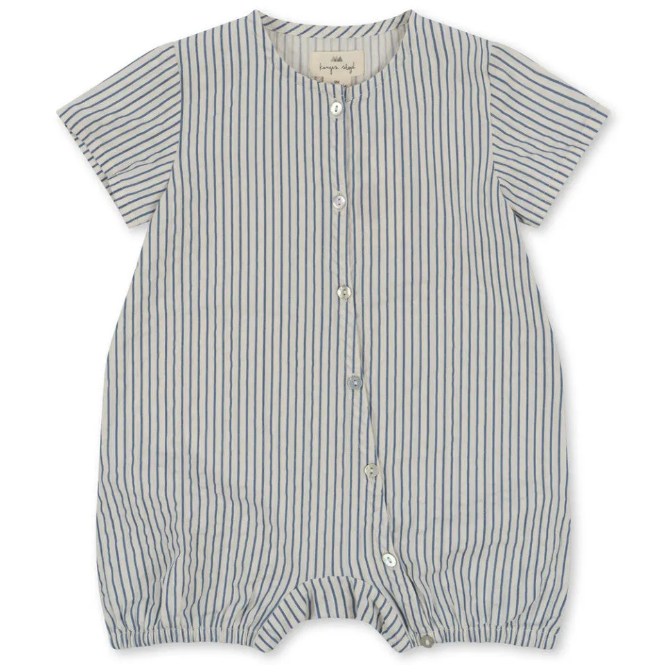 Konges Sløjd Ace Romper Gots | Stripe Blue