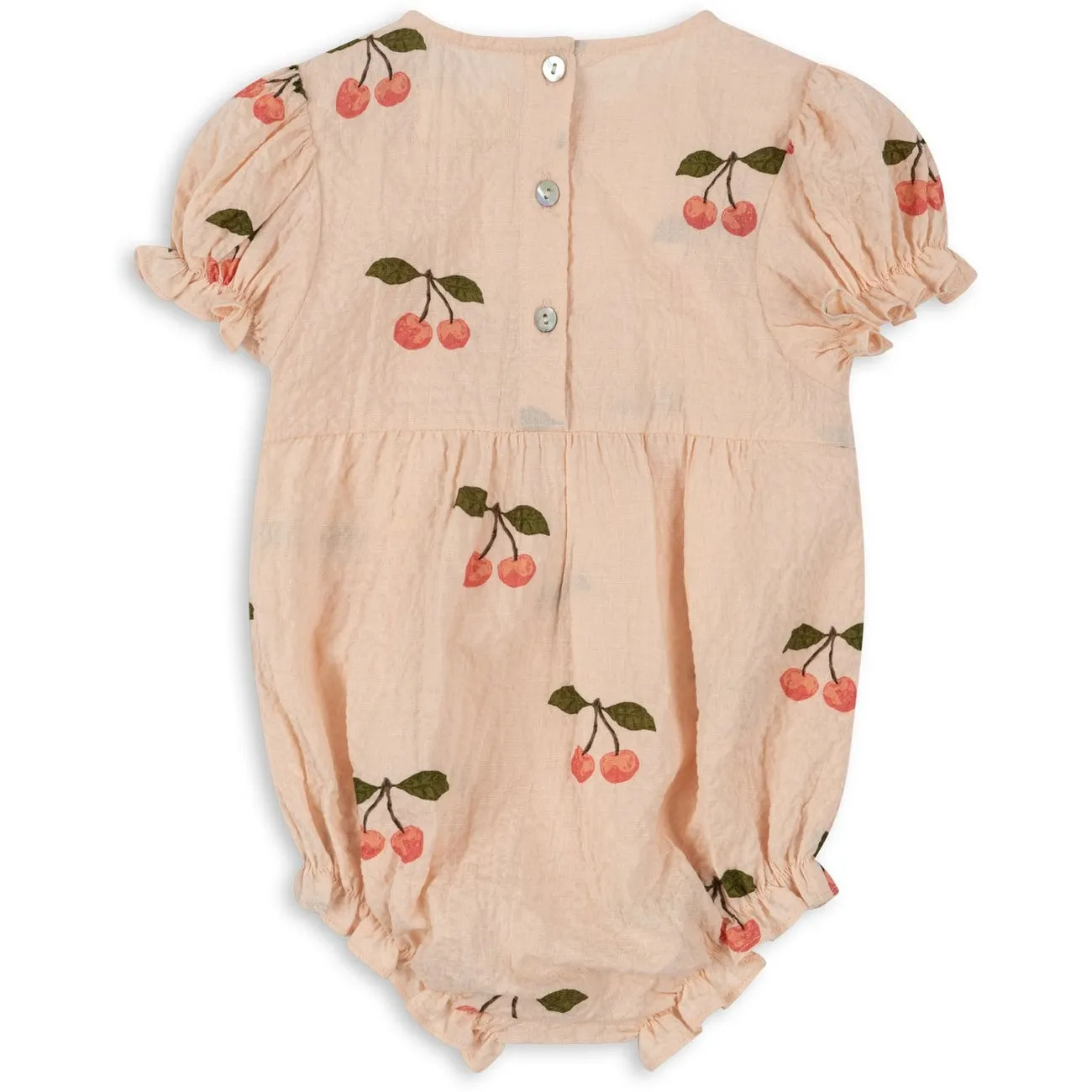 Konges Sløjd Ma Grande Cerise Pink Vida Puff Sleeves Romper