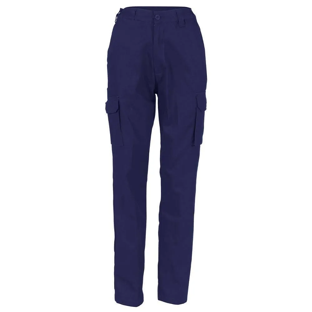 Ladies Cotton Drill Cargo Pants